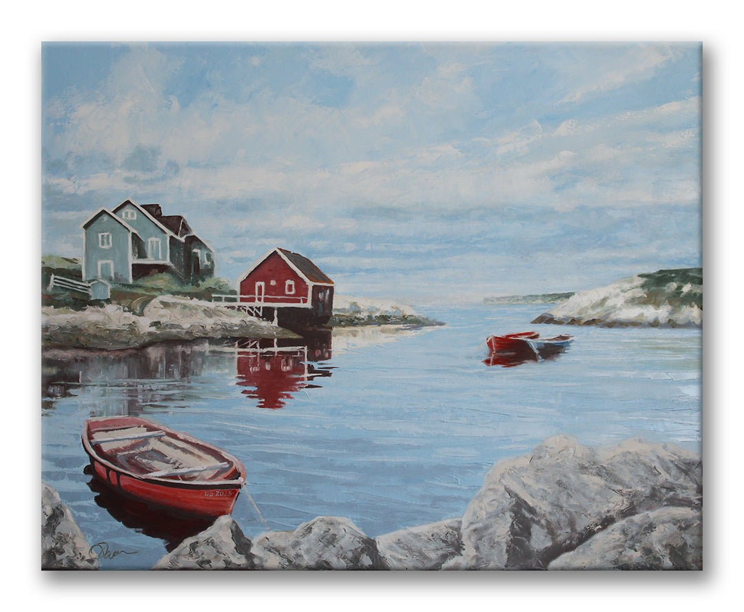 Blue Echoes 24" x 30"